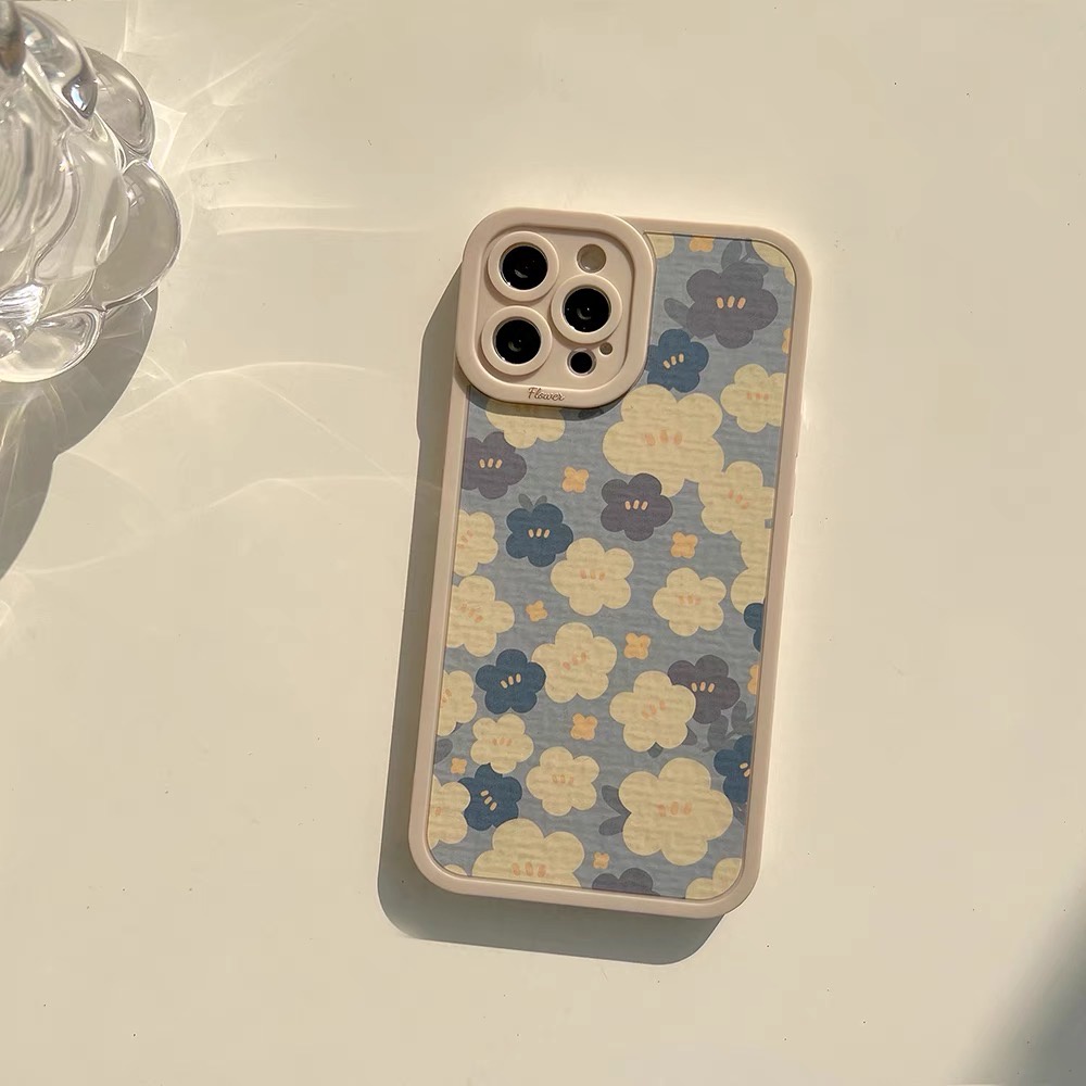 Ốp lưng iphone fairy flower xanh cạnh vuông 13promax/13pro/13/12promax/12pro/12/11/11promax/7plus/8plus/x/xsmax