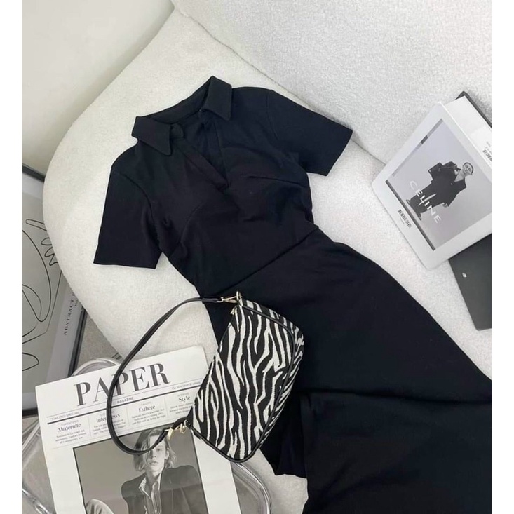 Đầm đen hở lưng Chitchitstore | BigBuy360 - bigbuy360.vn