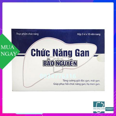 Chức Năng Gan Bảo Nguyên – Hỗ trợ tăng cường chức năng gan (Hộp 3 vỉ x 10 viên)