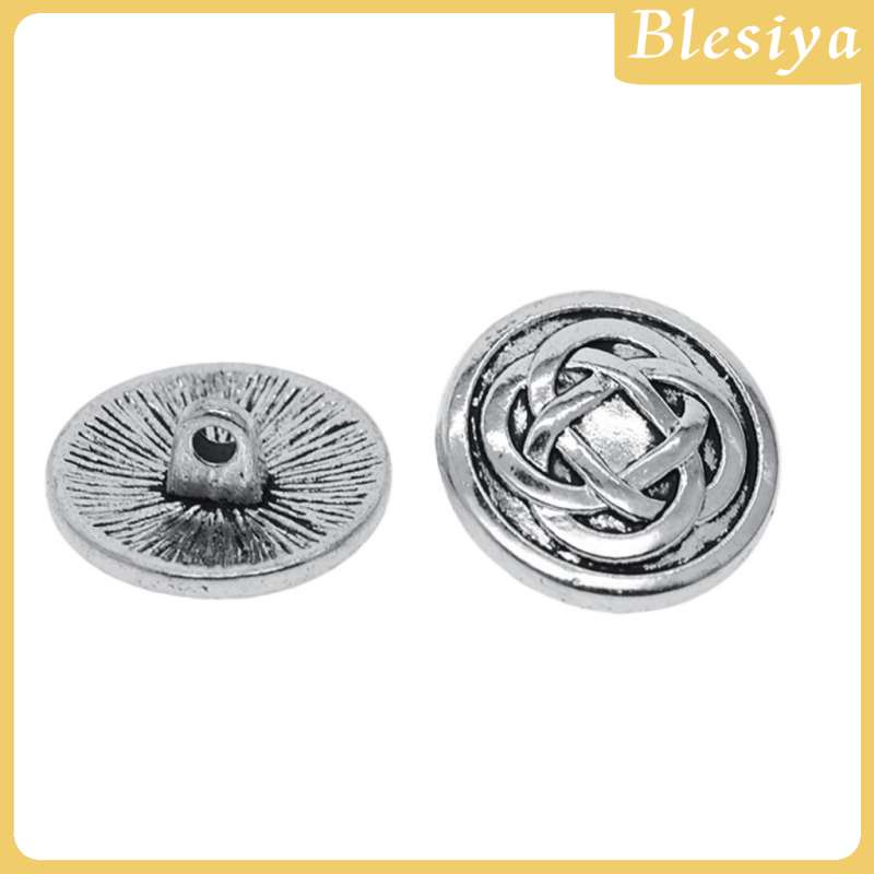[Blesiya] Set 20 Nút Kim Loại Vintage Tinh Tế Làm Áo Khoác Blazer Thể Thao