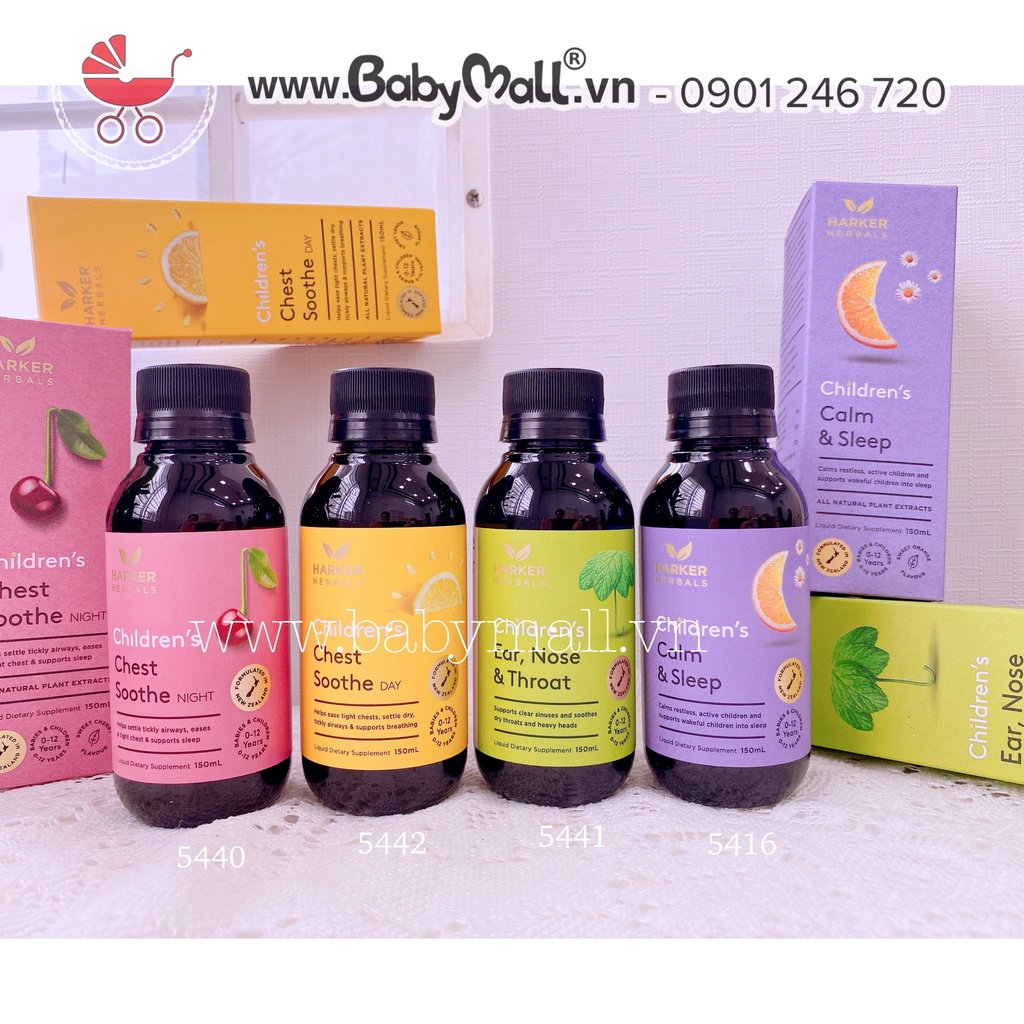 Siro ngủ ngon Harker Herbals Children's Calm &amp; Sleep cho bé 5416