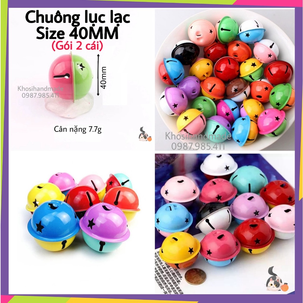 Chuông lục lạc 40mm (Gói/2 cái)