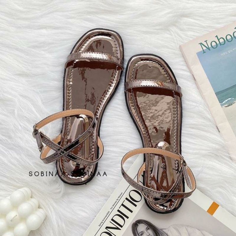 Sandal bệt học sinh quai mảnh siêu xinh
