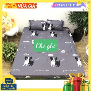 BỘ DRAP COTTON POLY 1M2,1M6,1M8,CÓ CHỌN MẪU