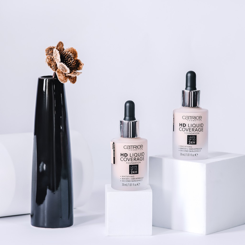 Kem nền che khuyết điểm Catrice HD Liquid Coverage Foundation 24h 30ml