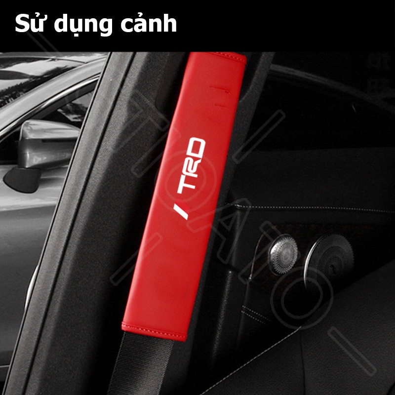 GTIOATO TRD Da DâY Đai An ToàN Ô Tô CàI DâY An ToàN Ô Tô BọC DâY An ToàN Xe HơI Phụ Kiện Oto Trang Trí Oto Phụ KiệN BêN Trong Ô Tô Cho Toyota Raize Corolla Cross Vios Veloz Innova Camry Hilux Yaris Fortuner Wigo Altis RAV4 Avanza Hiace