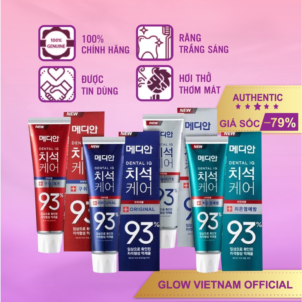 Kem Đánh Răng Trắng Sáng Cao Cấp Dental IQ Hàn Quốc - Glow Beauty