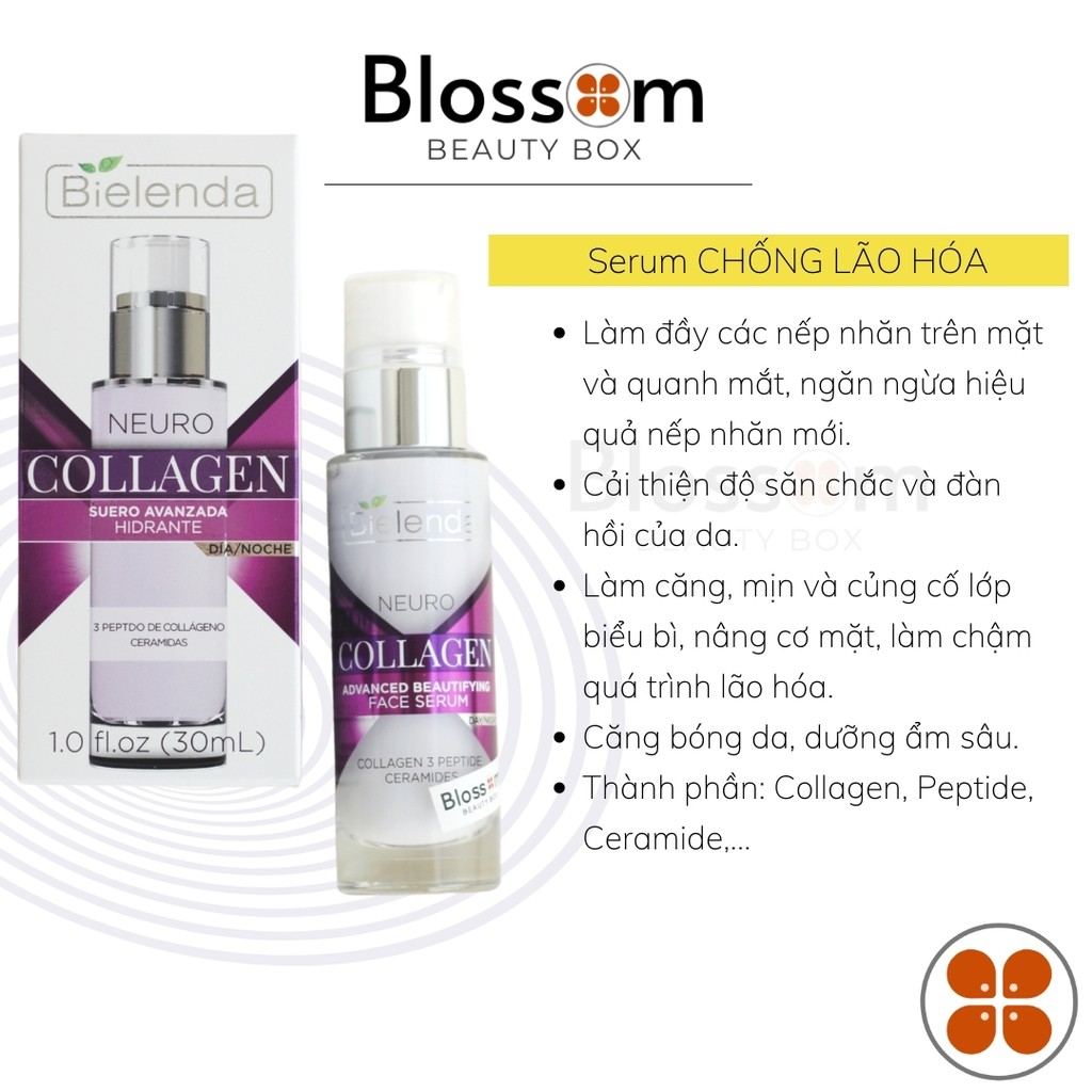 Serum &amp; kem dưỡng chống lão hóa, làm đầy da Bielenda | SERUM NEURO COLLAGEN