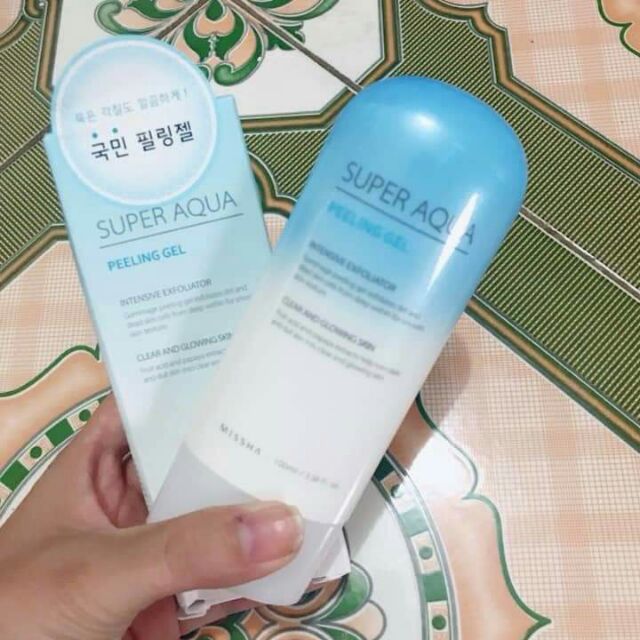 Tẩy tế bào chết da mặt missha super aqua