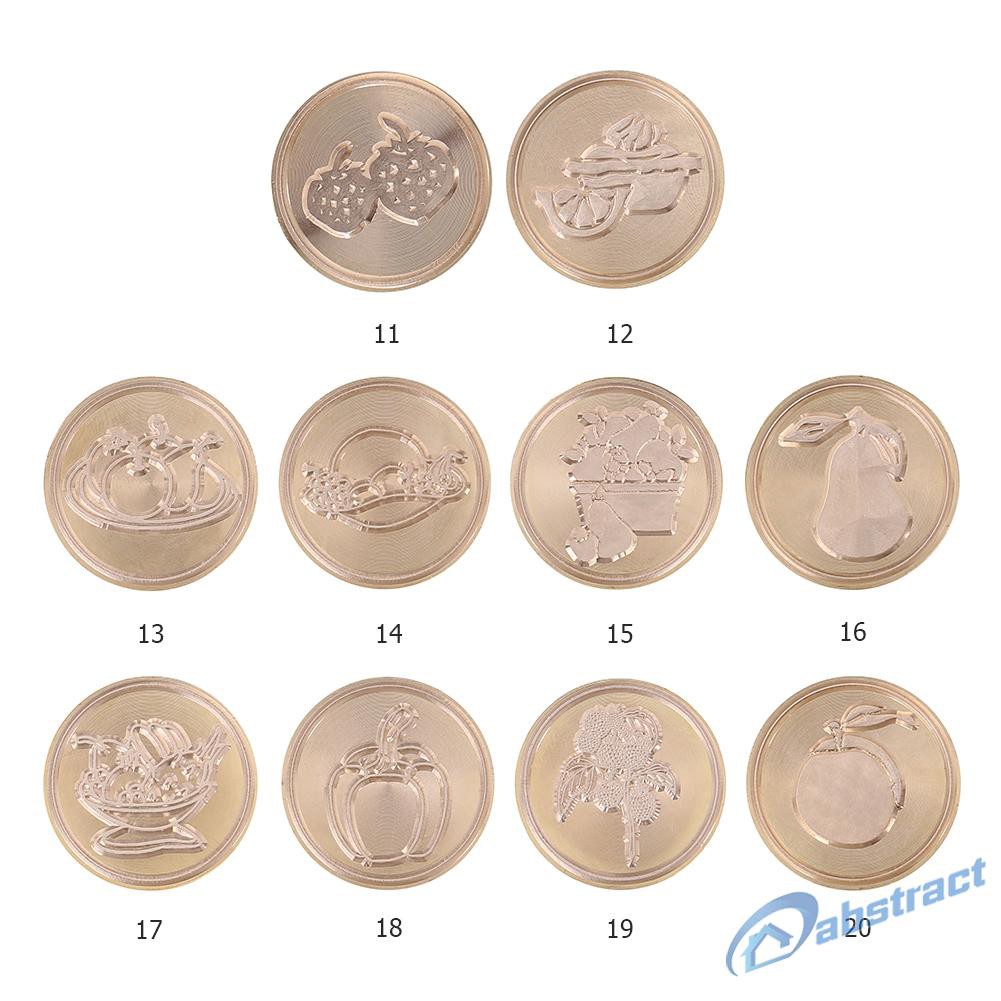 READY STOCK Retro Apple Pear Seal Wax Stamp Head for DIY Scrapbooking Photo Album Craft