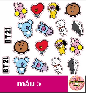 sticker dán BTS