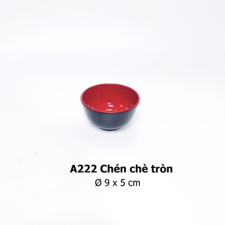 Chén Chấm Đĩa Chấm Nhỏ Phíp 100% MELAMINE Cao Cấp Màu Đỏ Đen