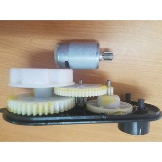 Cụm hộp số xe điện trẻ em động cơ 390 -6v-16000,dùng thay thế sửa chữa cho xe điện trẻ em