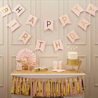 Dây chữ HAPPY BIRTHDAY đuôi cá ép kim