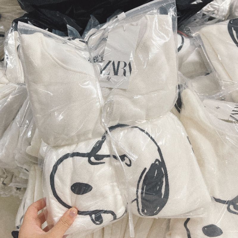 Áo nỉ lót bông ZARA nữ