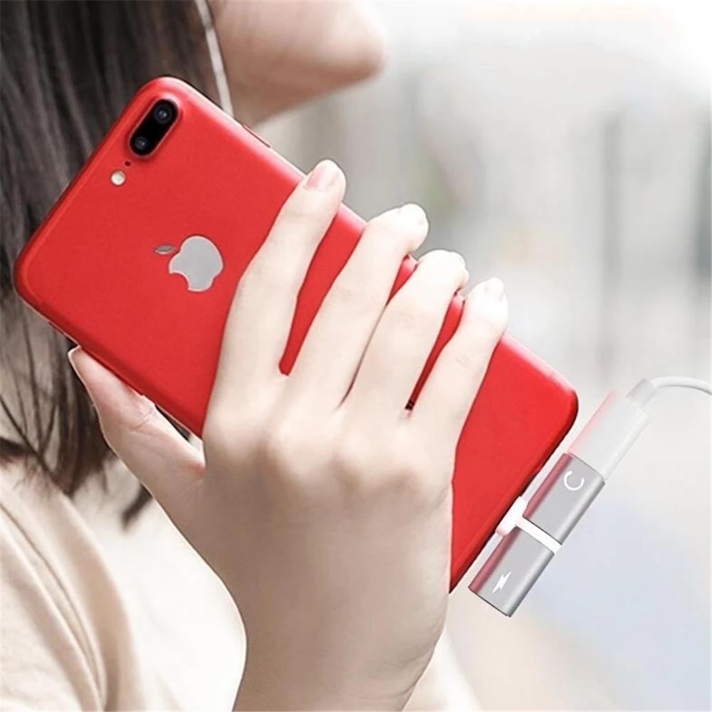 Giắc Cắm Chuyển Đổi Âm Thanh Aux Di Động Hai Đầu Cắm Cho Tai Nghe / IOS