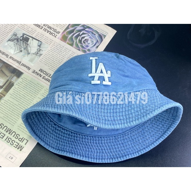 nón bo bucket Jean 2 mặt thêu chữ - mũ vành rin thể thao unisex thời trang