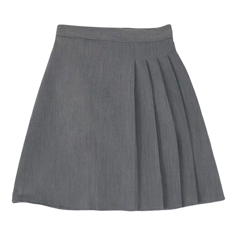 Chân váy xếp ly màu xám kiểu dáng mới Qc M983 | BigBuy360 - bigbuy360.vn