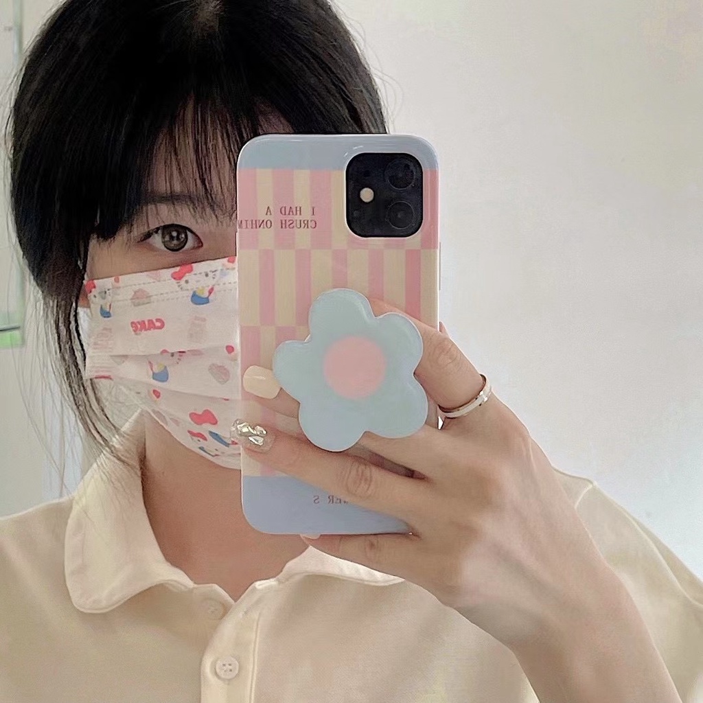 Ốp điện thoại tpu gắn giá đỡ hình bông hoa thích hợp cho iPhone 11 11PRO 11PROMAX 12 12PRO 12PROMAX 13 X XR XS XSMAX