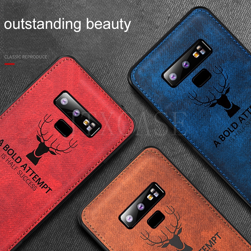 Ốp điện thoại mặt vải viền nhựa mềm dành cho Samsung Galaxy S21 Plus S21 Ultra M51 S20 FE Note 9 Note 8 | WebRaoVat - webraovat.net.vn