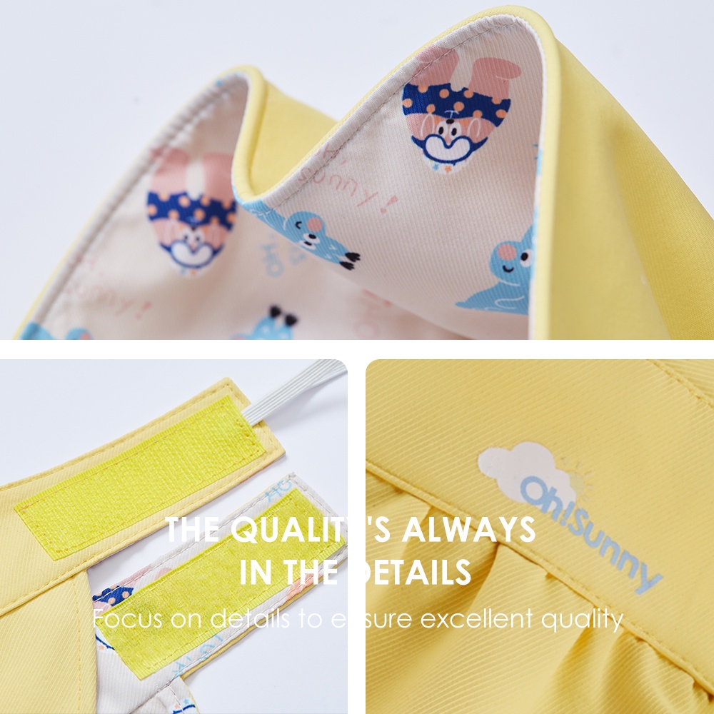 Mũ che nắng Ohsunny UPF50+ hai mặt chống tia cực tím họa tiết hoạt hình cho bé