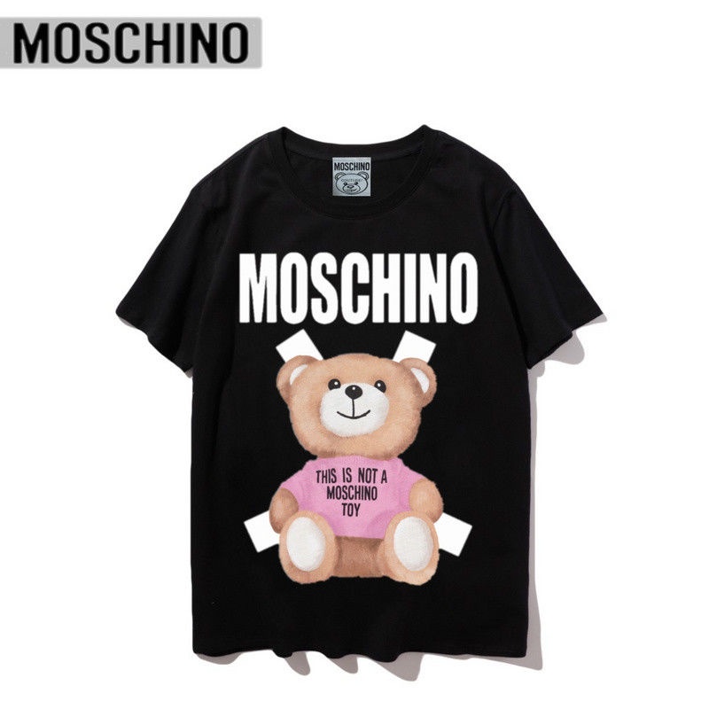 Áo Sweater Tay Ngắn In Hình Gấu Moschino Thời Trang Mùa Hè Cho Cặp Đôi 2022SS