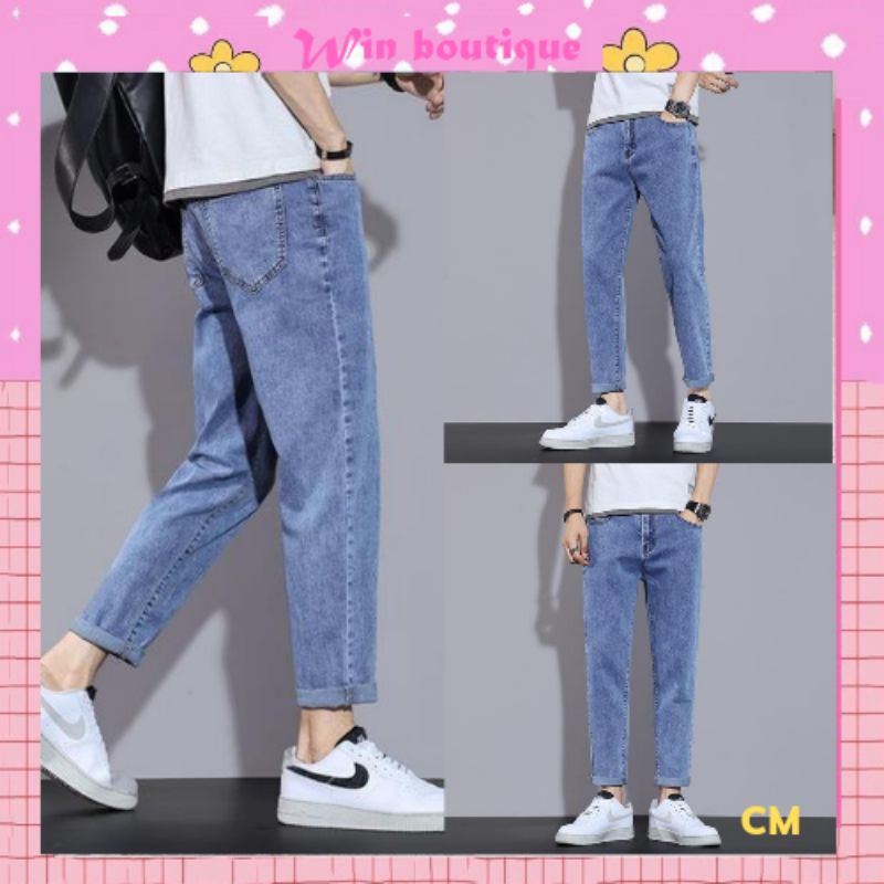 Quần jean nam Baggy phom suông rộng, quần bò nam ống đứng hottrend WINBOUTIQUE