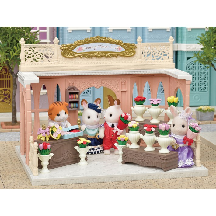 Sylvanian Families Calico Critters Tiệm Hoa Thành Phố Blooming Flower Shop