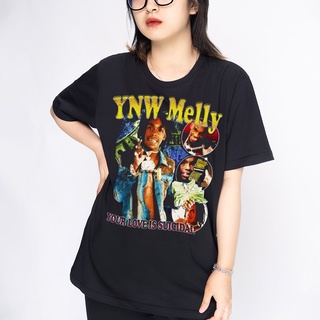 d7mq /Áo thun YNW Melly American wright phong cách vintage streetwear tay ngắn rap hiphop!