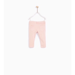 Quần kaki mềm zara màu hồng bé gái