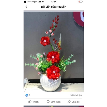 sét nguyên liệu hoa pha lê về tự làm