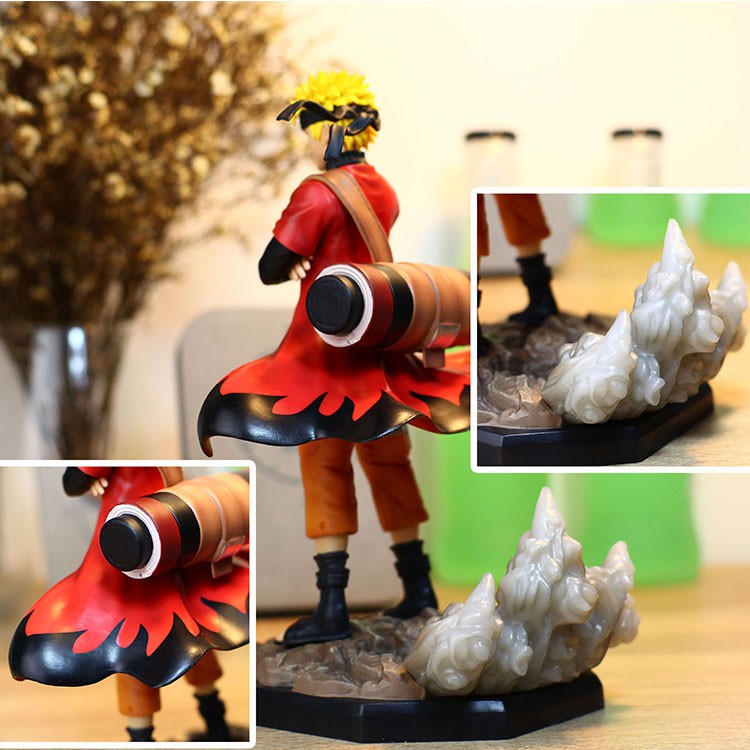 Mô hình Naruto trang thái tiên nhân fairy mode 2 cóc trên vai