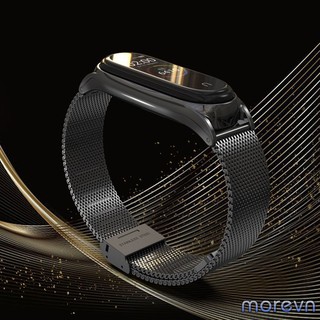 Dây đeo kim loại mắt lưới PLUS Mi band 5, miband 6 chính hãng Mijobs - dây đeo thay thế mi band 6, miband 5 kim loại