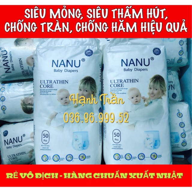 COMBO 50 BỈM QUẦN NANU XUẤT NHẬT M/L/XL/XXL/XXXL