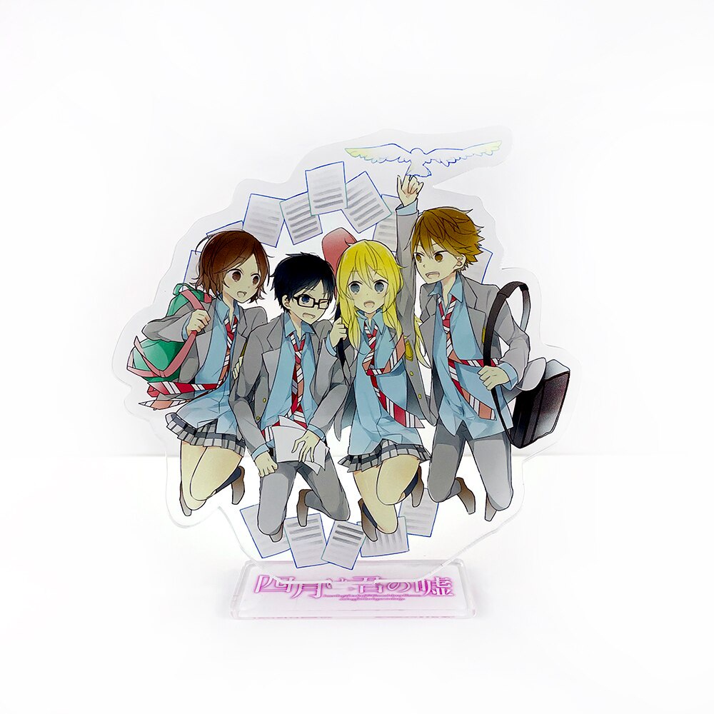 Lời Nói Dối Của Bạn Vào Tháng Tư Shigatsu wa Kimi no Uso Alima Kousei Miyazono Kaori Acrylic Đứng Họ