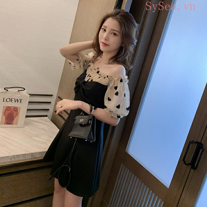 Đầm Chữ A Trễ Vai Phong Cách Hàn Quốc Dành Cho Nữ | BigBuy360 - bigbuy360.vn