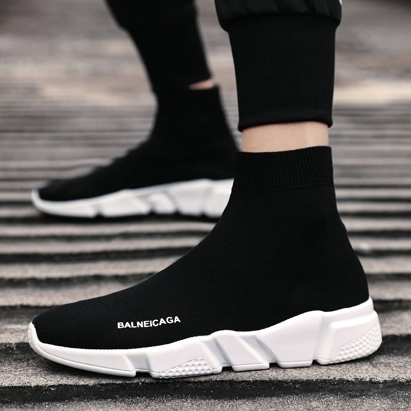 Giày Thể Thao Cổ Cao Phối Lưới Thoáng Khí Thời Trang Cho Nam | BigBuy360 - bigbuy360.vn