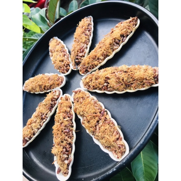 Bánh thuyền gạo lứt chà bông vị ngọt 250gr