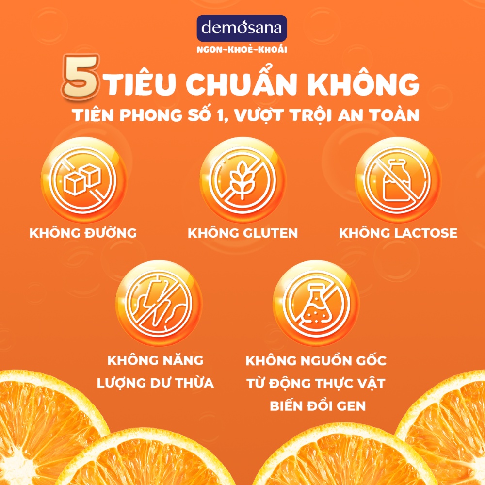 Viên uống bổ sung Vitamin C Demosana C1000 Kẽm D3  sáng da, mờ thâm, tăng cường đề kháng tuýp 20 viên (20 ngày)