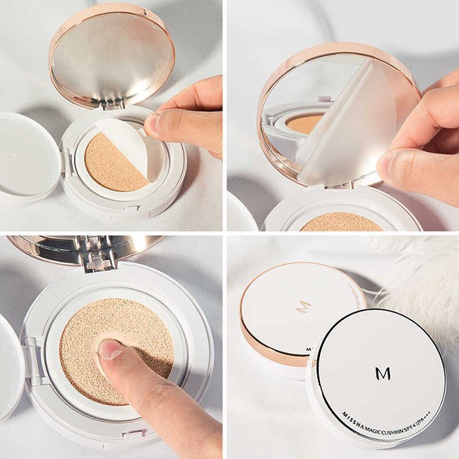 Phấn nước che khuyết điểm kiềm dầu Missha M Magic Cushion SPF 50+ PA+++ 15g