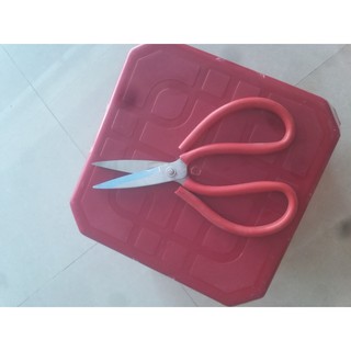 kéo cắt thịt gà vịt đa năng cán sắt đỏ