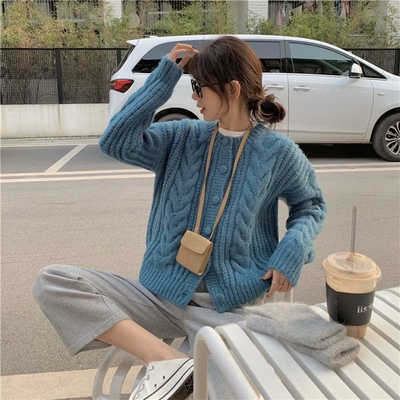 ❄❄❄Áo Khoác Len Vặn Thừng 3 Màu Dày Dặn❄❄❄