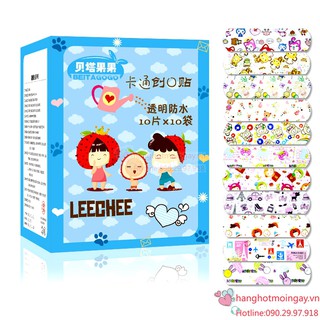 Combo 100 miếng dán băng keo cá nhân hoạt hình E11