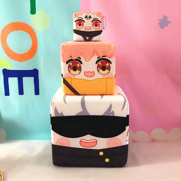 Gối Nhồi Bông Hình Vuông In Hình Anime Dễ Thương Dùng Trang Trí Nhà Cửa