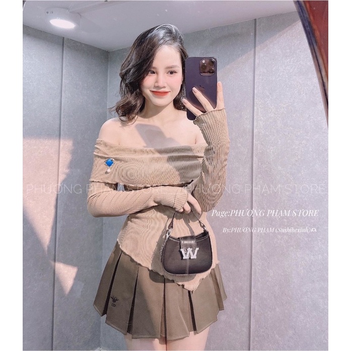 Áo trễ vai đuôi tôm
