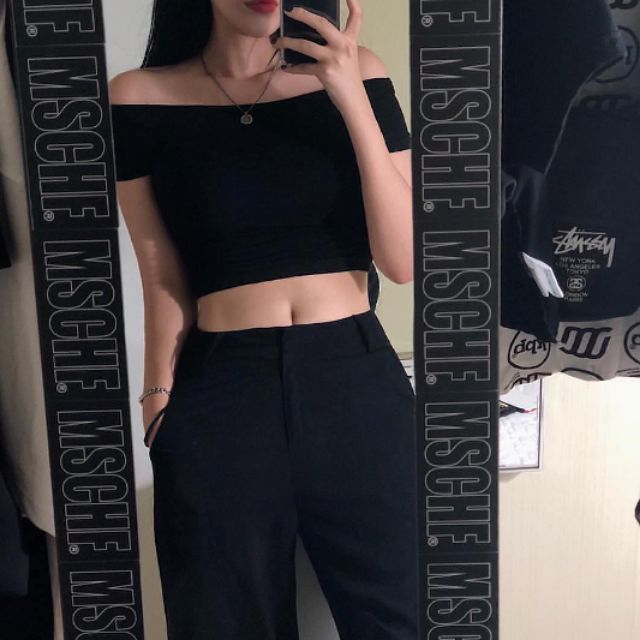[Mã WASKT304 giảm 15% tối đa 30K đơn 99K] CROPTOP BẸT VAI TAY NGẮN | BigBuy360 - bigbuy360.vn