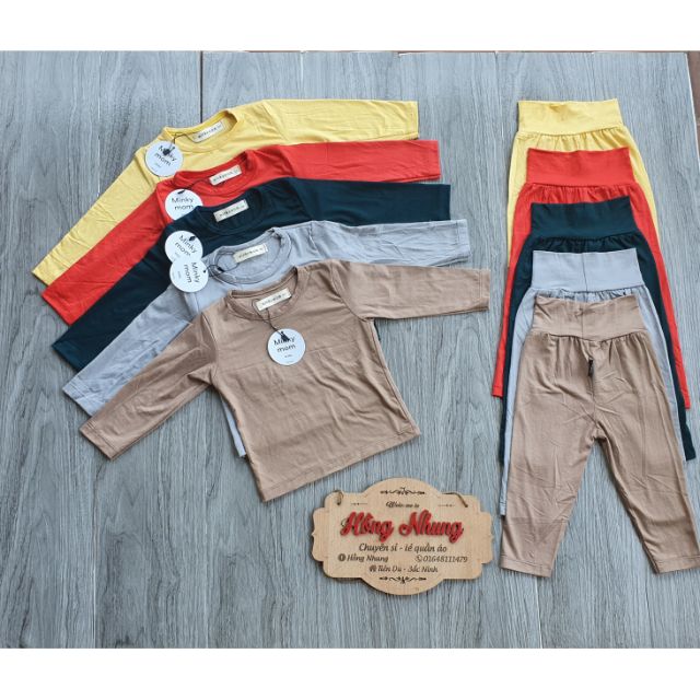 Bộ cotton lạnh cạp cao