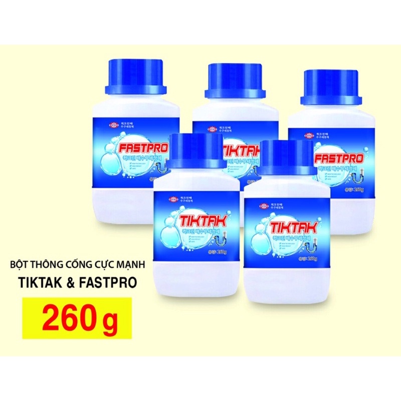 Bột thông Tắc Cống Cực Mạnh 260g “đổ trực tiếp k cần hoà tan”
