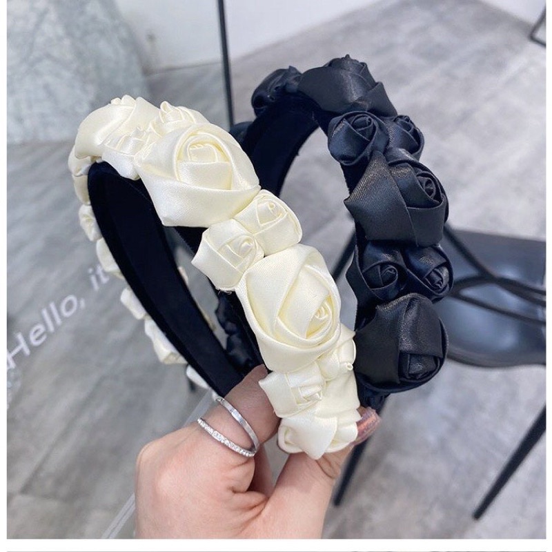 Bờm hoa hồng thời trang cao cấp cho bạn gái