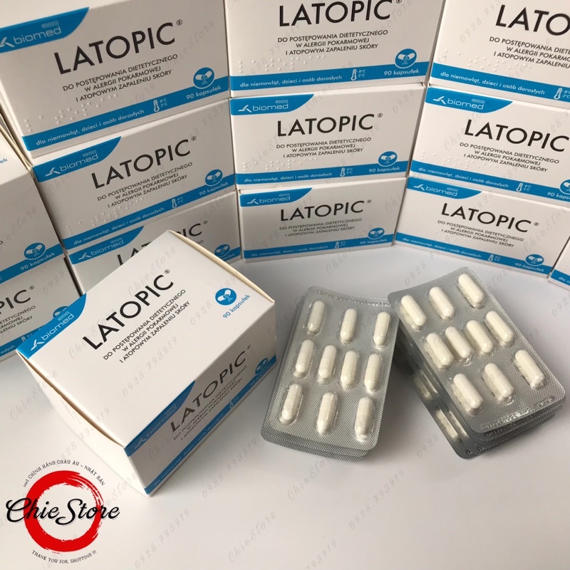 [GIÁ SIÊU TỐT] Men LATOPIC Probiotics cho bé từ 1 ngày tuổi (Hộp 30/90v)